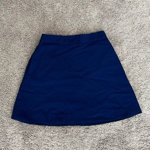 Express navy blue mini a-line skirt. Size SMALL. Used like new
